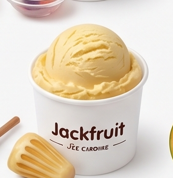 Jackfruit ice cream cup